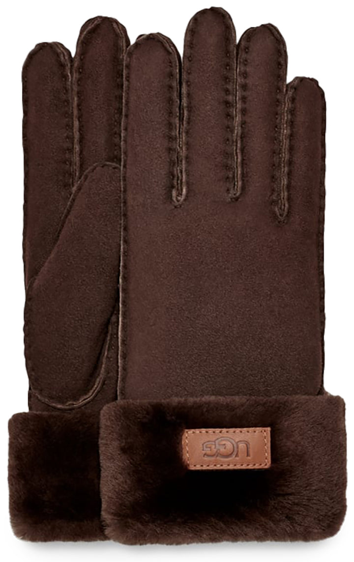 Ugg Australia Winter Ready Cozy Gloves Damen Wildlederhandschuhe in Schokobraun