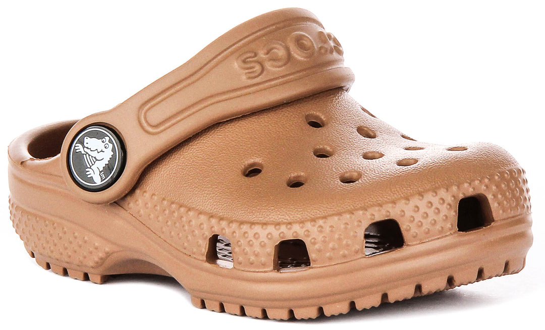 Crocs Classic T Clog In Chocobrown For Infants
