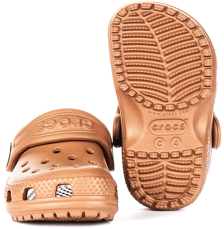 Crocs Classic T Clog In Chocobrown For Infants