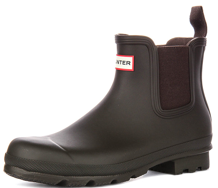 Hunter Orginal Chelsea In Choco Brown For Men
