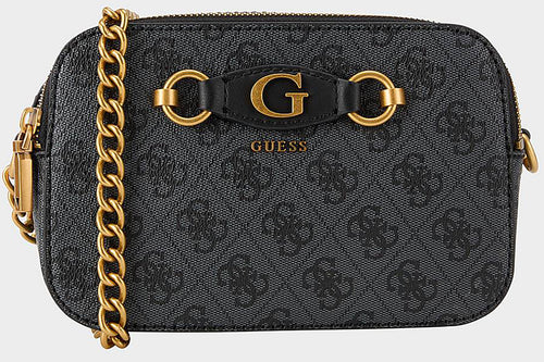 Guess Izzy Camera Crossbody In Coal For Women
