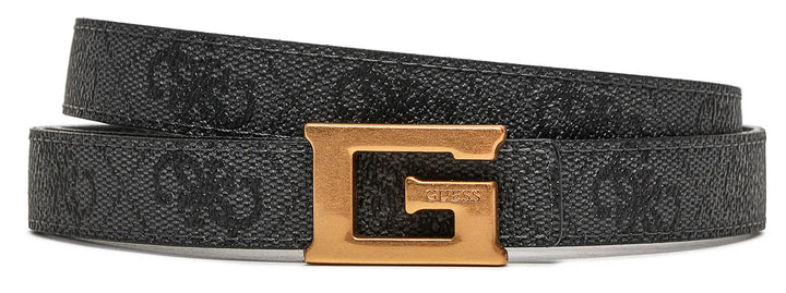 Guess Noreen Adjustable and Reversible Belt In Coal For Women