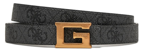 Guess Eco Erica 4G Logo Belt In Coal For Women