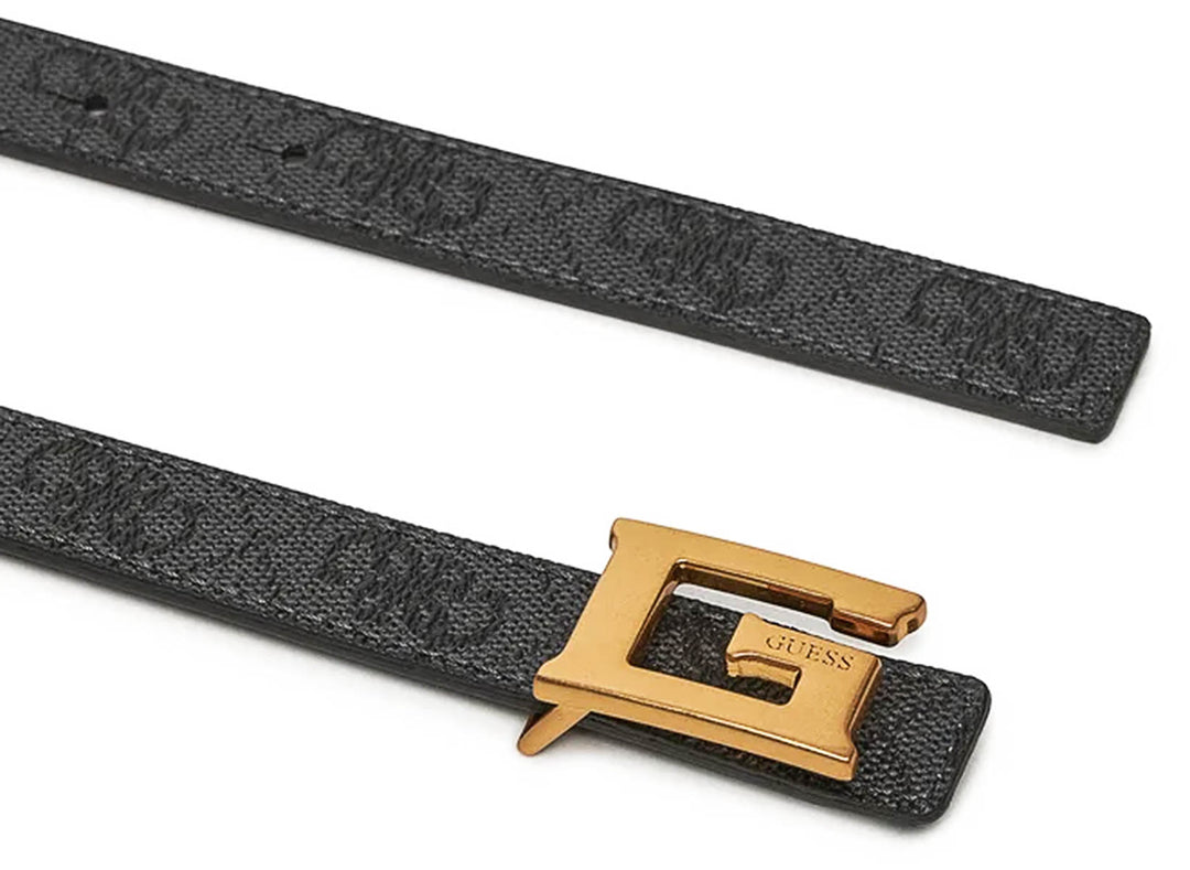 Guess Noreen Adjustable and Reversible Belt In Coal For Women