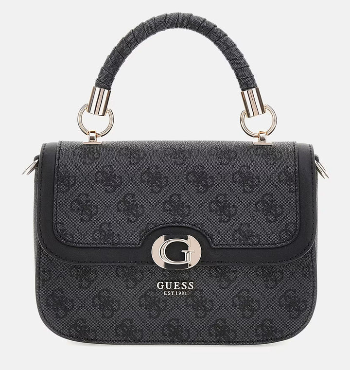 Guess Orlina Mini Handbag In Coal For Women