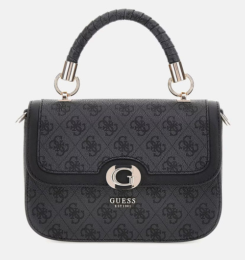 Guess Orlina Mini Handbag In Coal For Women