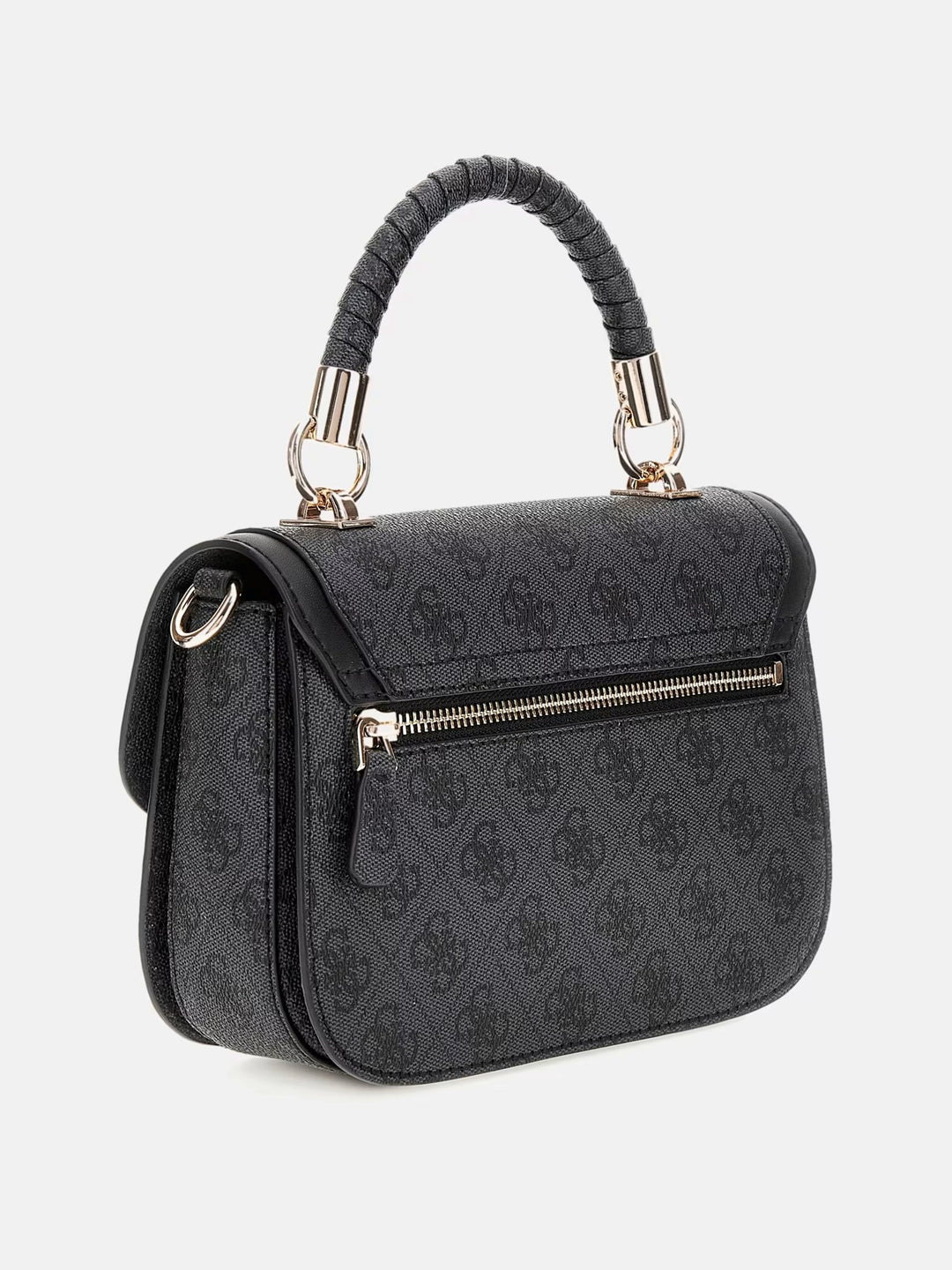 Guess Orlina Mini Handbag In Coal For Women