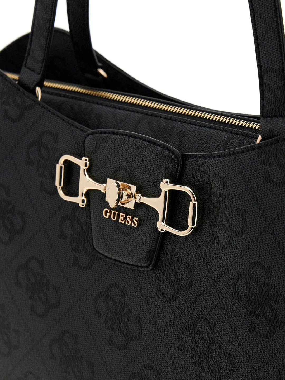 GuessJanie Logo Carryall Tote Bag In Coal For Women