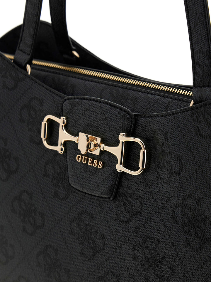 GuessJanie Logo Carryall Tote Bag In Coal For Women