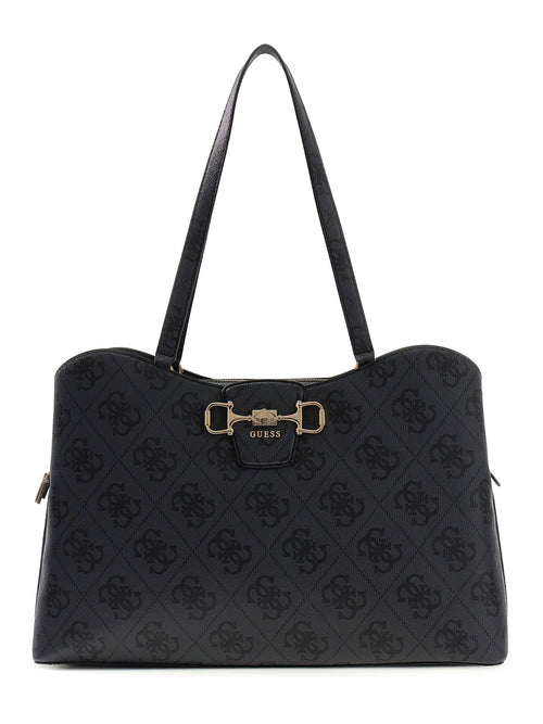 GuessJanie Logo Carryall Tote Bag In Coal For Women