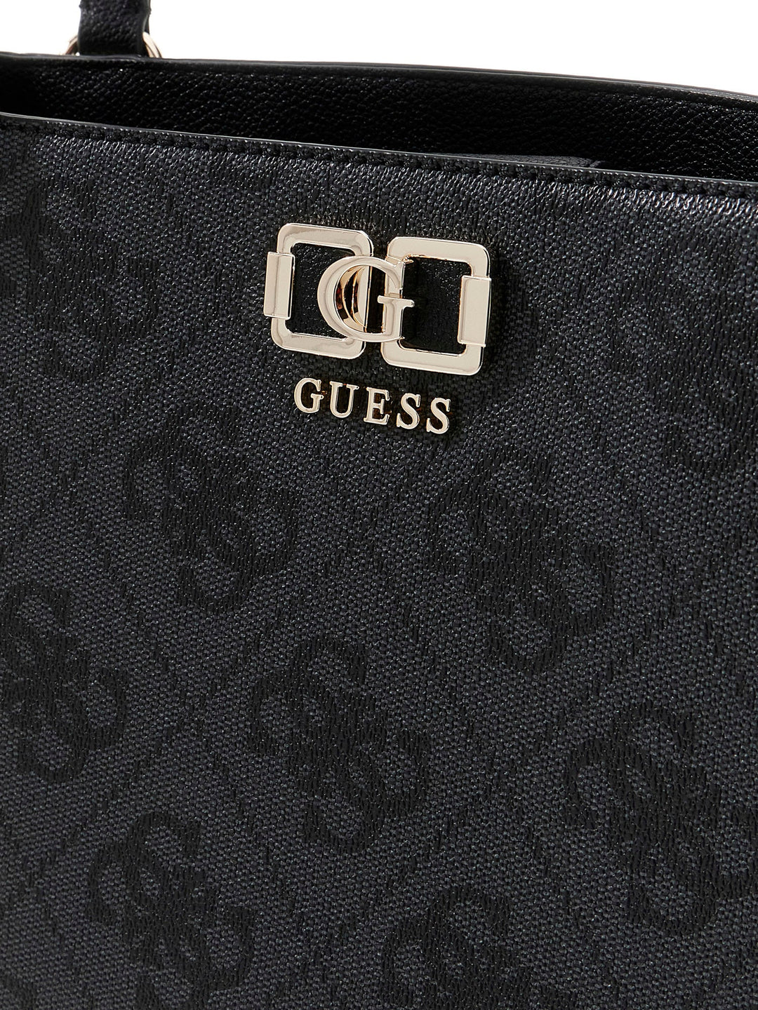 Guess Karnilla Logo Handbag In Coal For Women