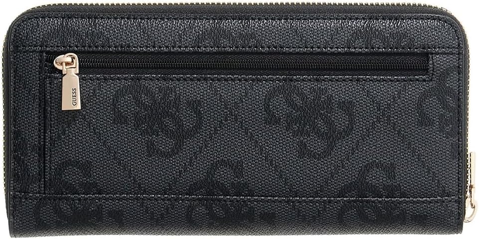 Guess Janie Logo Maxi Wallet In Coal For Women