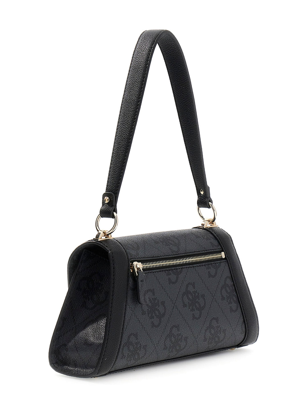 Guess Karnilla Logo Shoulder Bag In Coal For Women