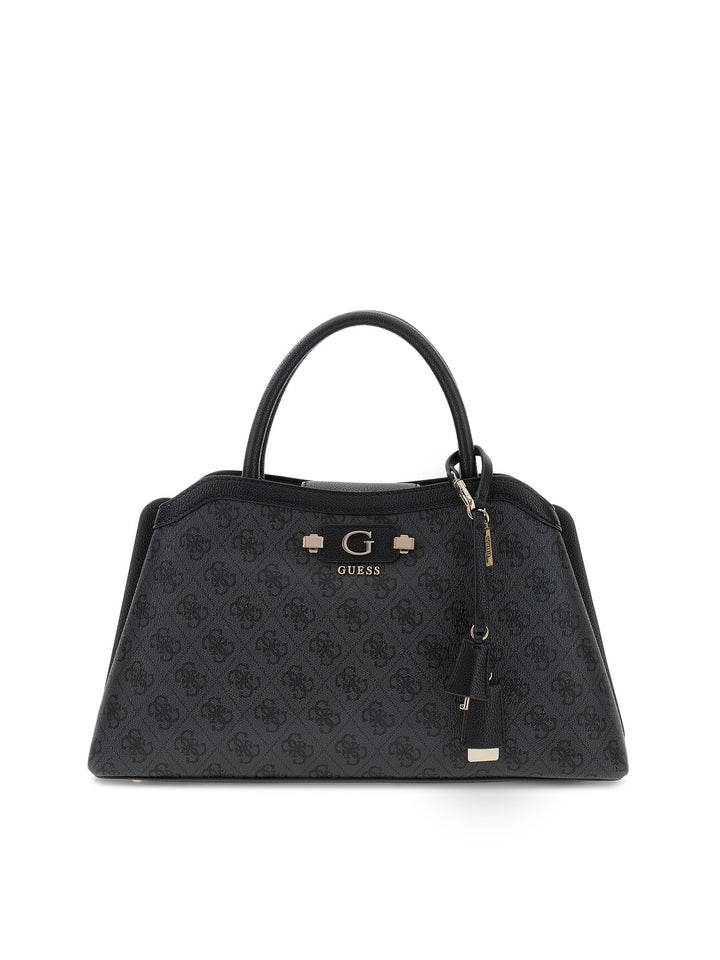 Guess Lindsey Girlfriend Satchel Bag In Coal For Women