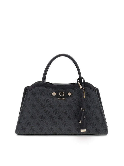Guess Lindsey Girlfriend Satchel Bag In Coal For Women