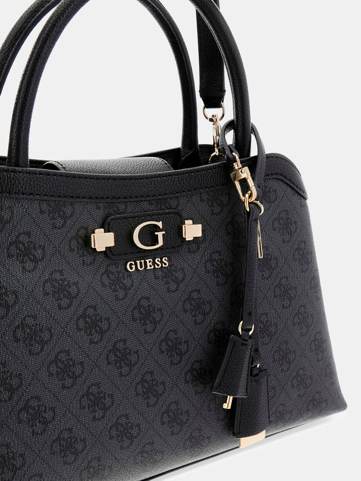 Guess Lindsey Girlfriend Satchel Bag In Coal For Women