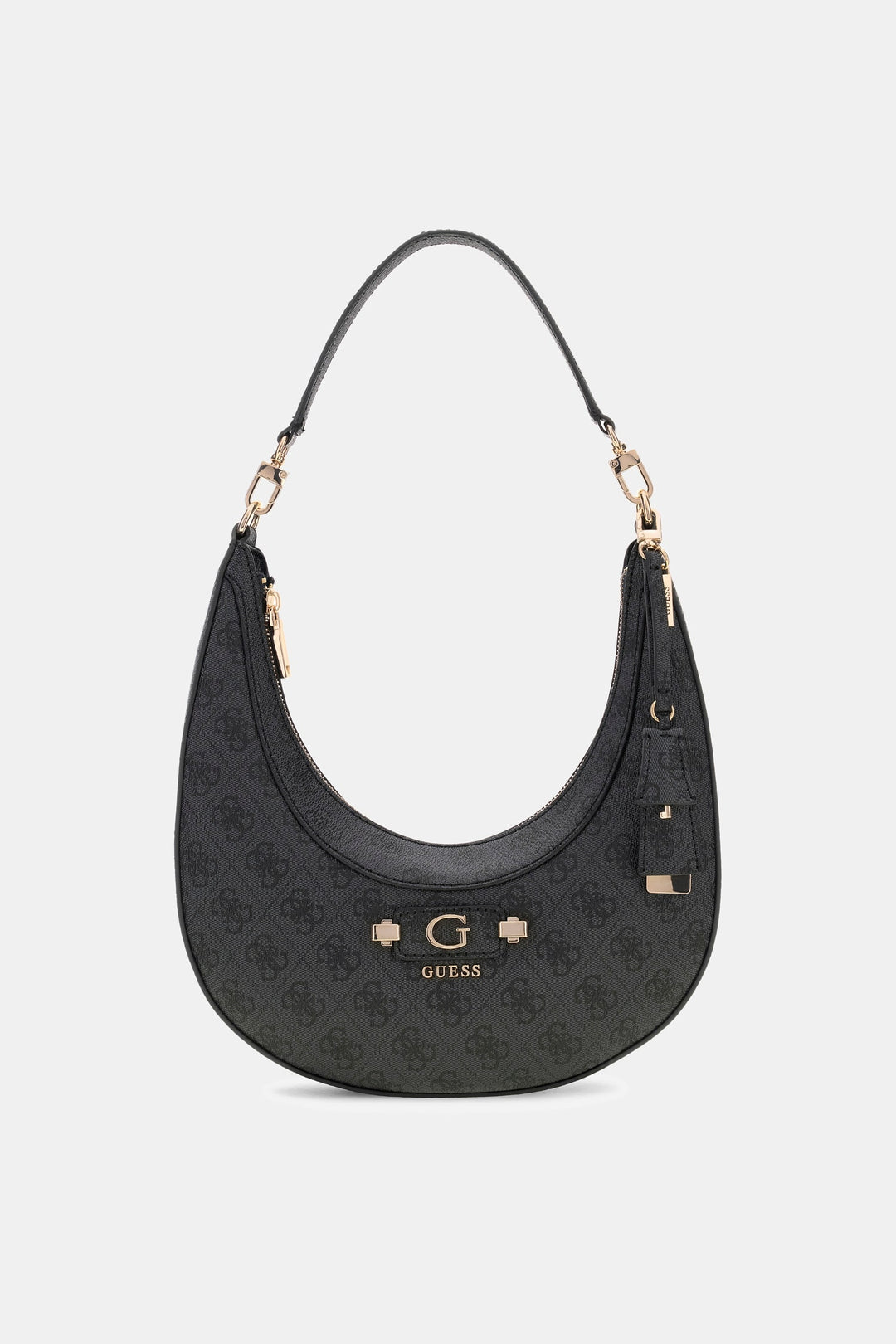 Guess Lindsey Hobo Bag In Coal For Women