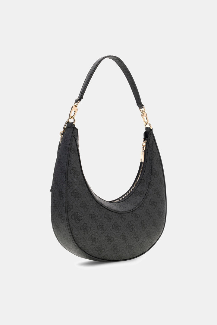 Guess Lindsey Hobo Bag In Coal For Women