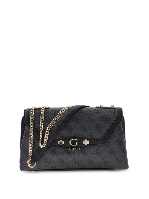 Guess Lindsey Crossbody Bag In Coal For Women