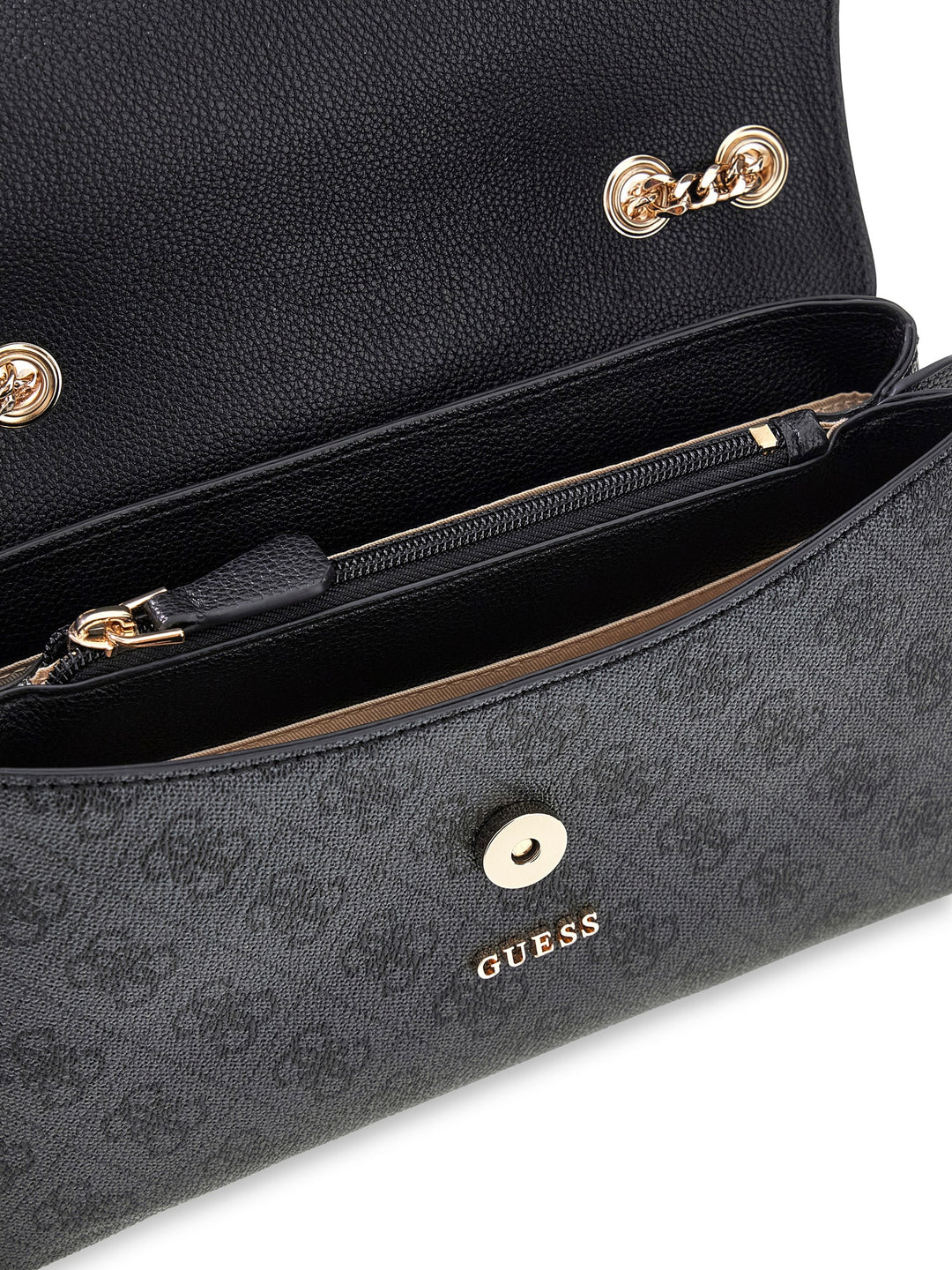 Guess Lindsey Crossbody Bag In Coal For Women