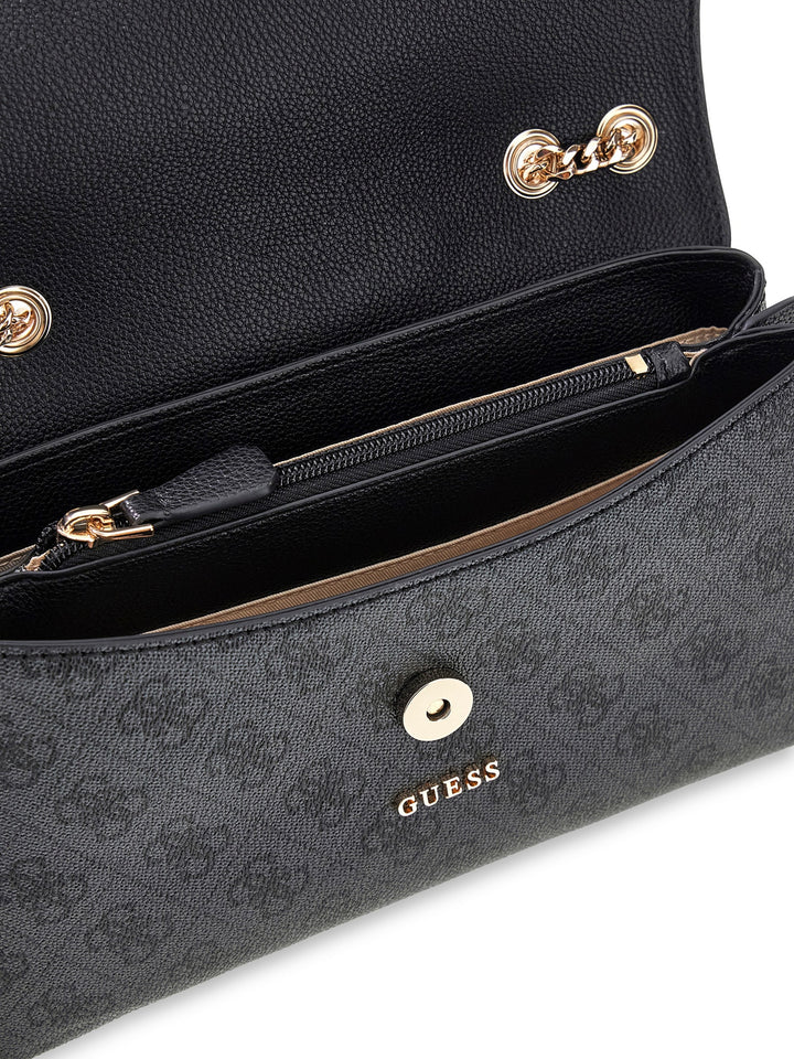Guess Lindsey Crossbody Bag In Coal For Women