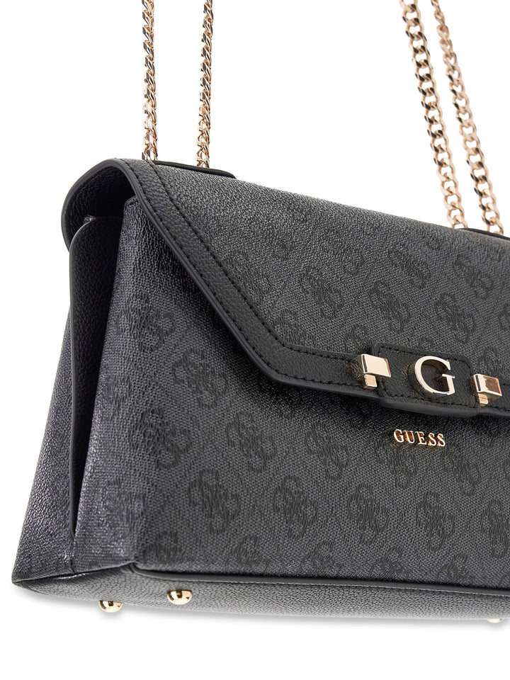 Guess Lindsey Crossbody Bag In Coal For Women