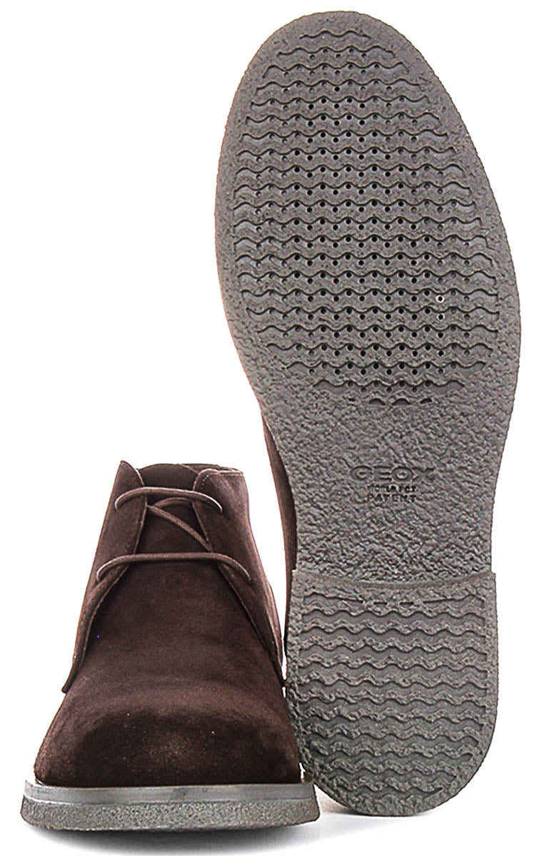 Geox U Claudio Chukka Boots In Coffee For Men