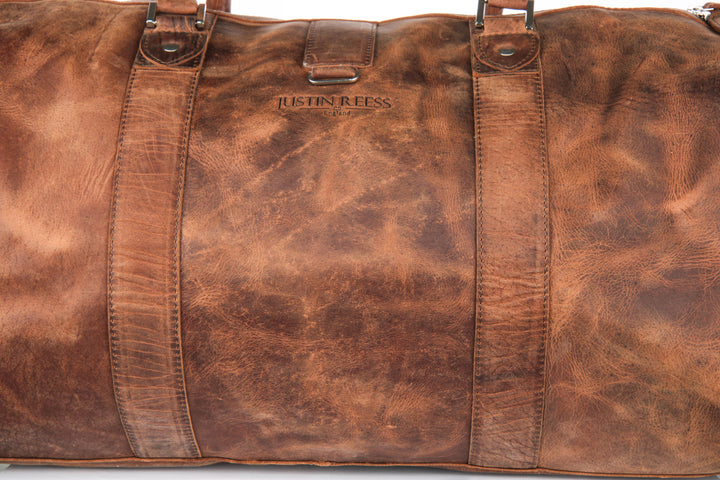 Justinreess England Voyager Lite In Cognac Bag