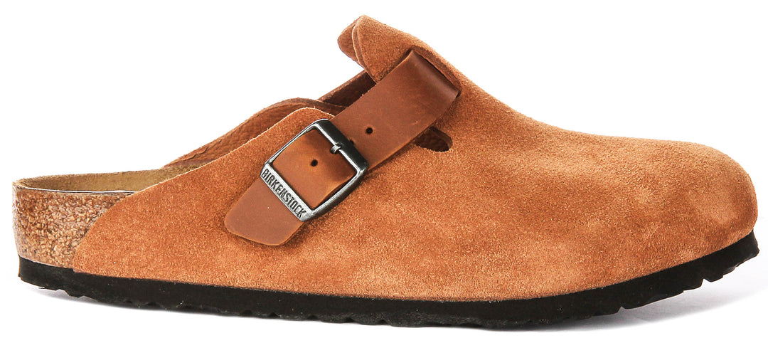 Birkenstock Boston Bs In Cognac | Regular Fity