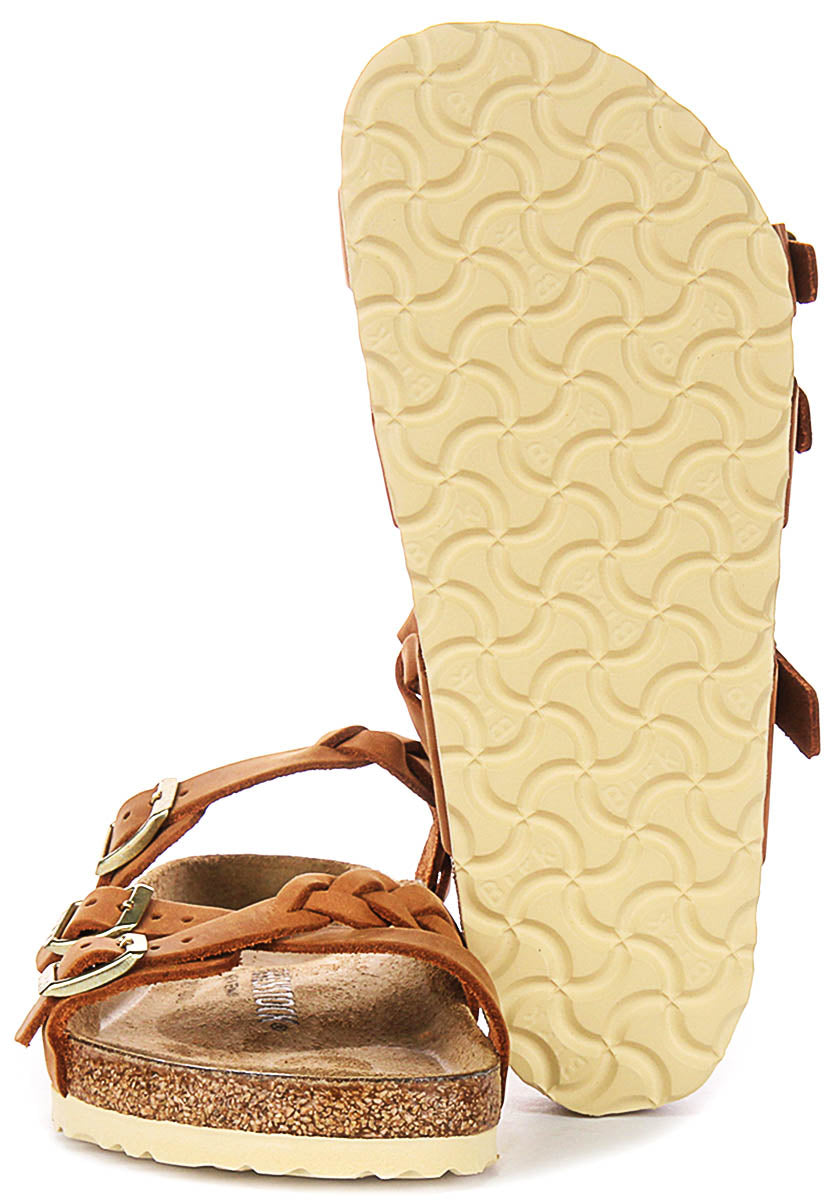 Birkenstock Franca Braided In Cognac For Women | Regular Fit