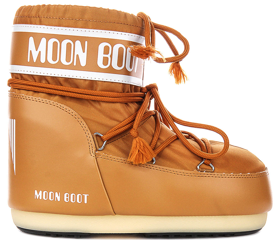 Moon Boot Icon Low Nylon In Cognac For Women