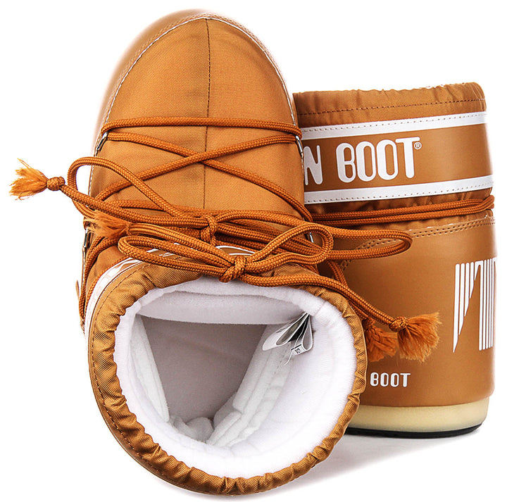 Moon Boot Icon Low Nylon In Cognac For Women