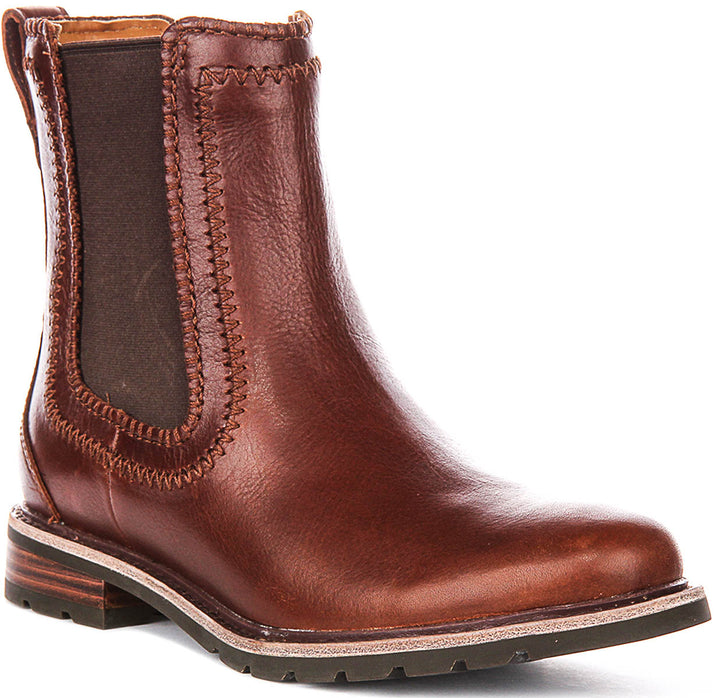 Ariat Wexford Whip Stitch Chelsea Boots In Cognac
