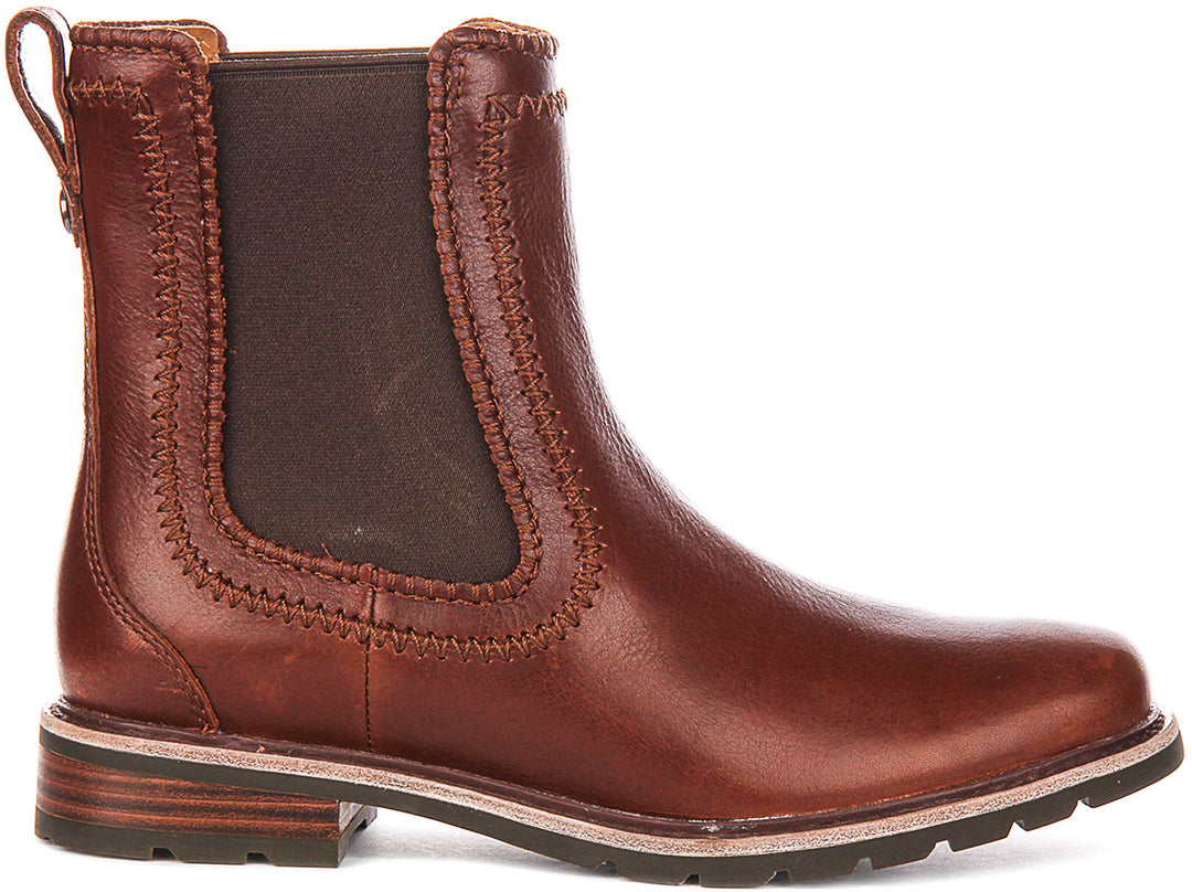 Ariat Wexford Whip Stitch Chelsea Boots In Cognac
