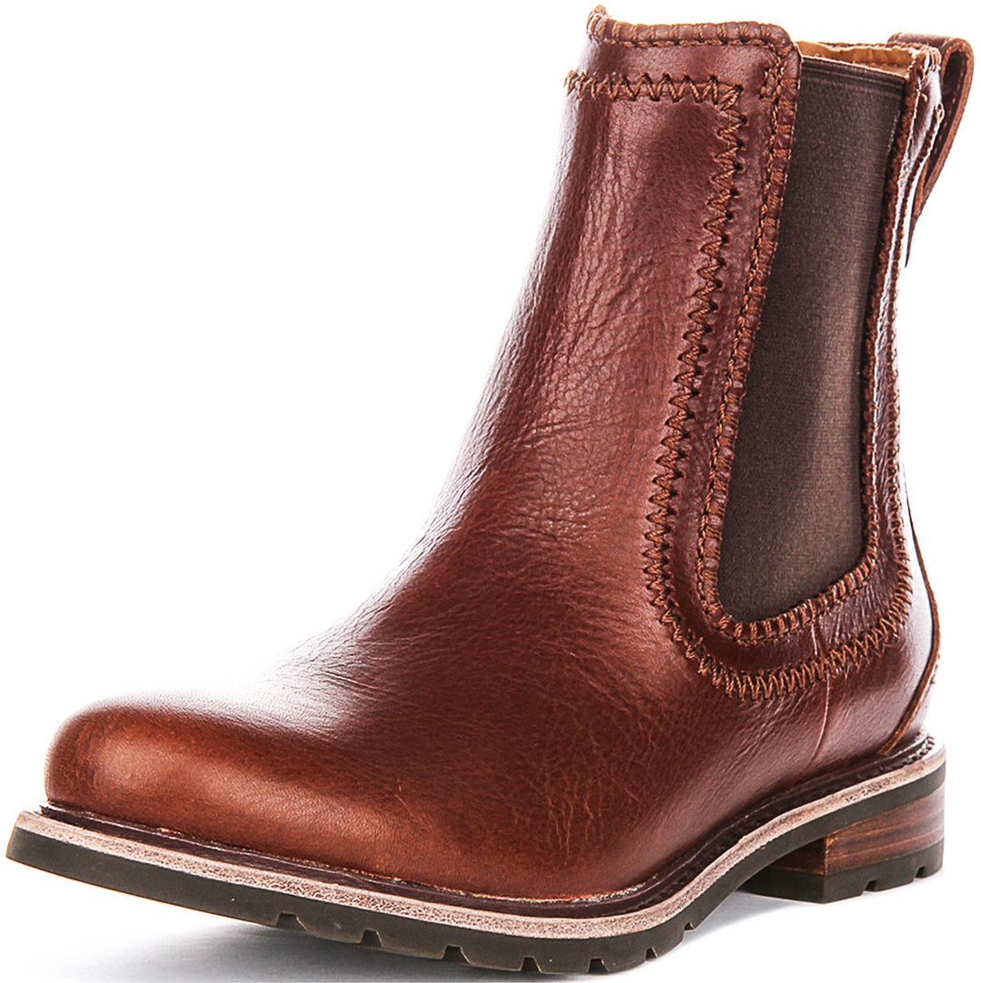 Ariat Wexford Whip Stitch Chelsea Boots In Cognac