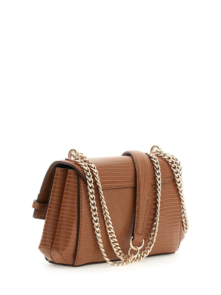 Guess Melinda Mini Cross Body Bag In Cognac For Women