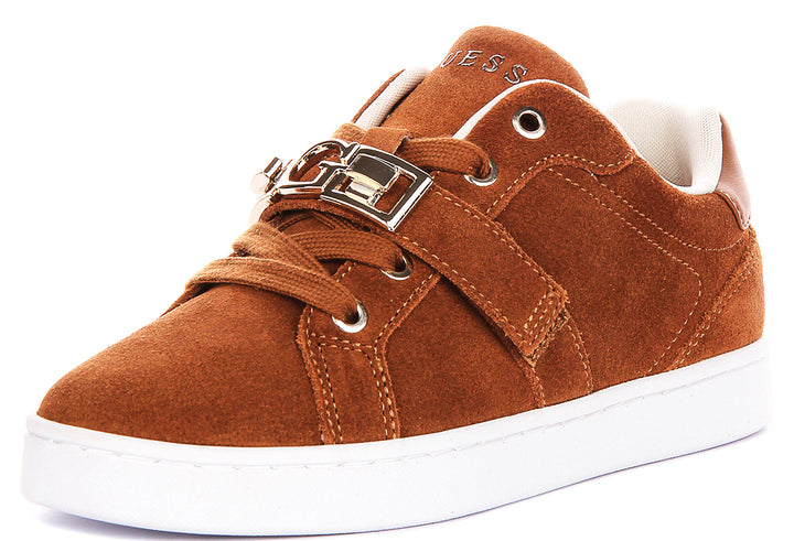 Guess Jamisn In Cognac For Women Sneaker