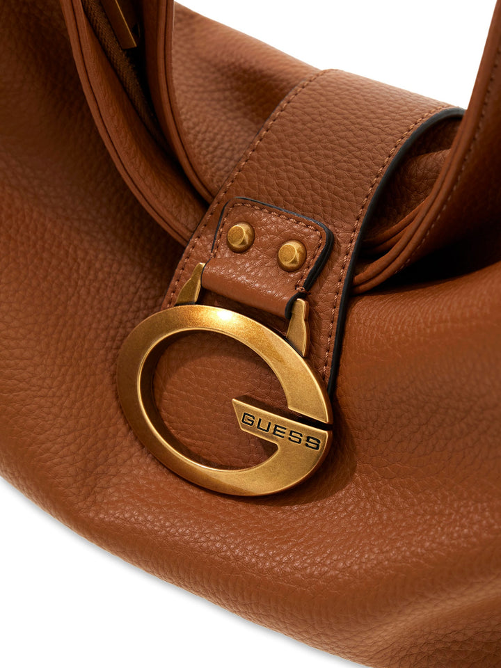 Guess Camden Medium Shoulder Bag In Cognac For Women