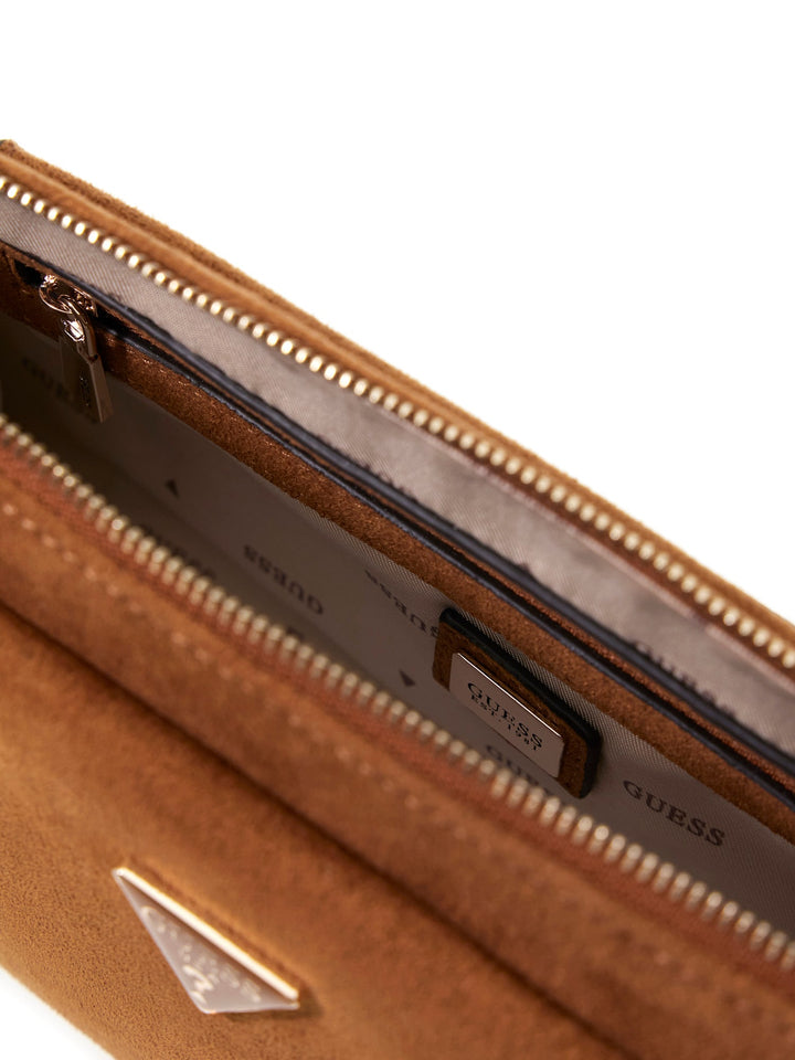 Guess Devon Crossbody Bag In Cognac For Women