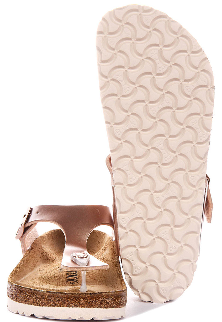 Birkenstock Gizeh Kids Bs In Copper | Regular Fit