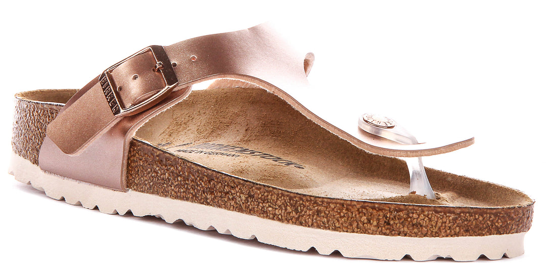 Birkenstock Gizeh Kids Bs In Copper For Juniors | Narrow Fit