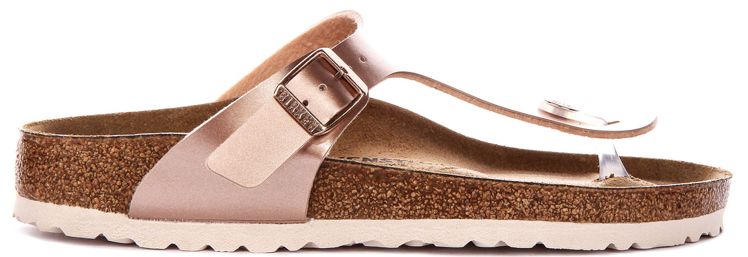 Birkenstock Gizeh Kids Bs In Copper For Juniors | Narrow Fit