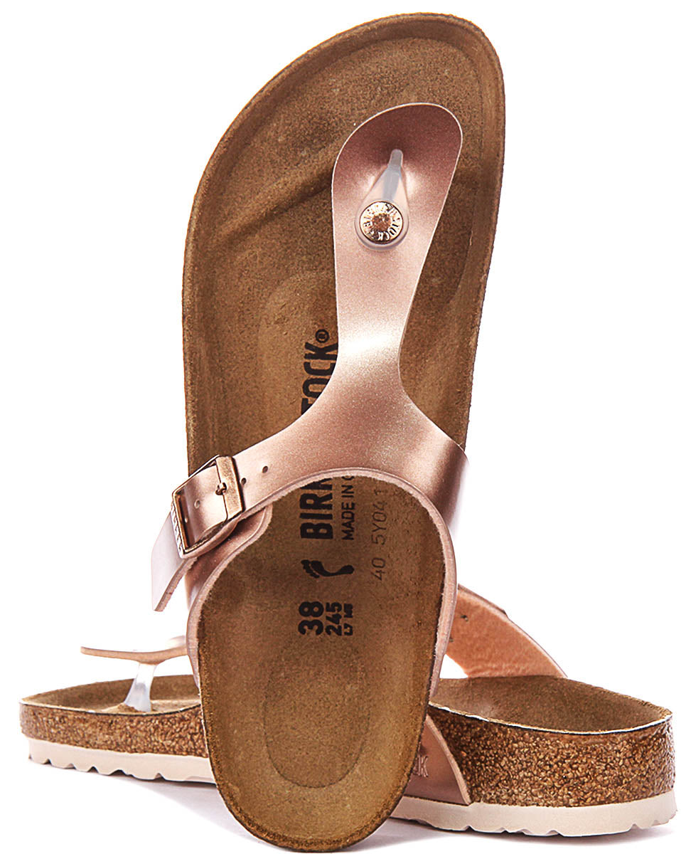 Birkenstock Gizeh Kids Bs In Copper For Juniors | Narrow Fit