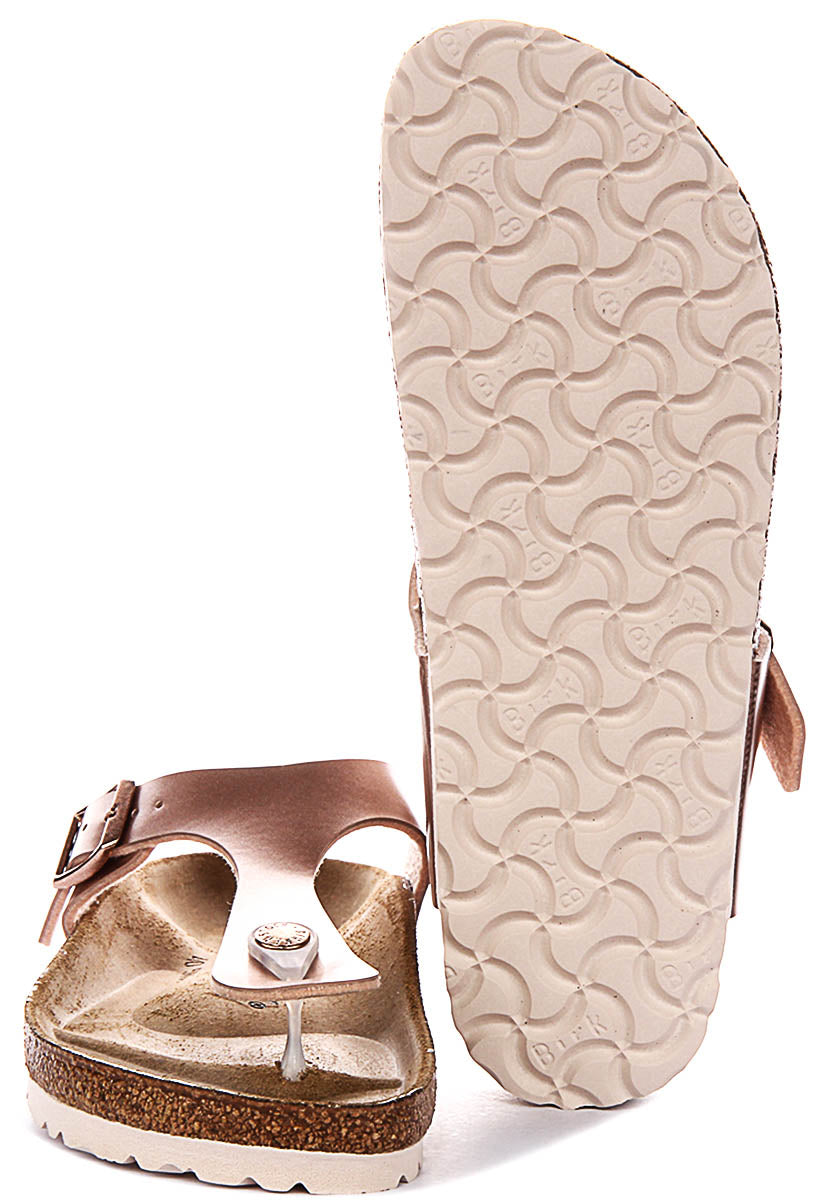 Birkenstock Gizeh Kids Bs In Copper For Juniors | Narrow Fit