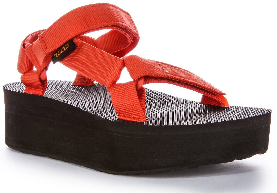 Teva Platform Flatform Sandals Teva Flatform Universal In Coral For