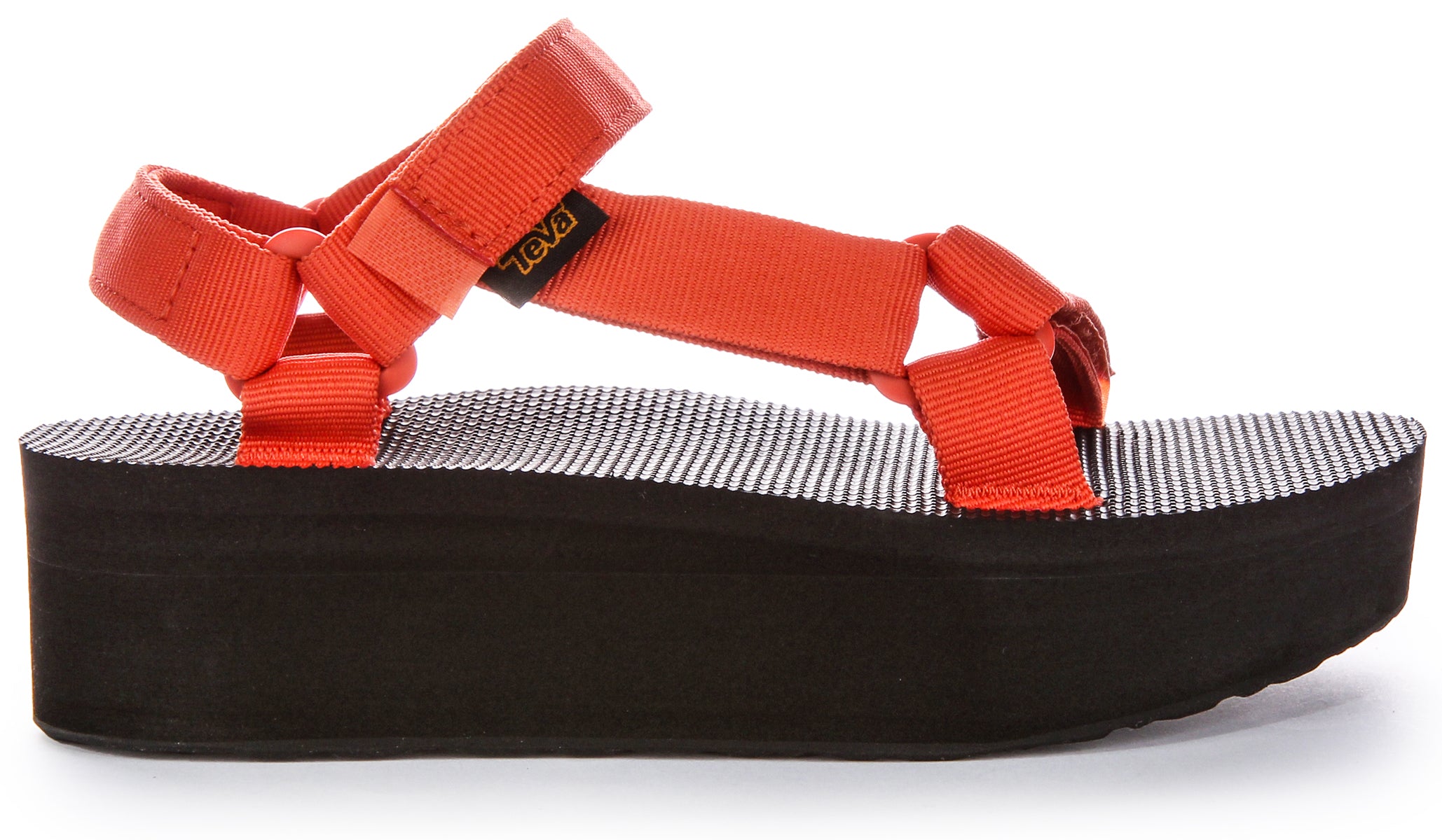 Teva Flatform Universal In Coral For Women Platform Sandals 4feetshoes