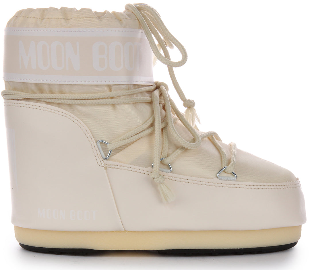 Moon Boot Icon Low Nylon In Cream For Women