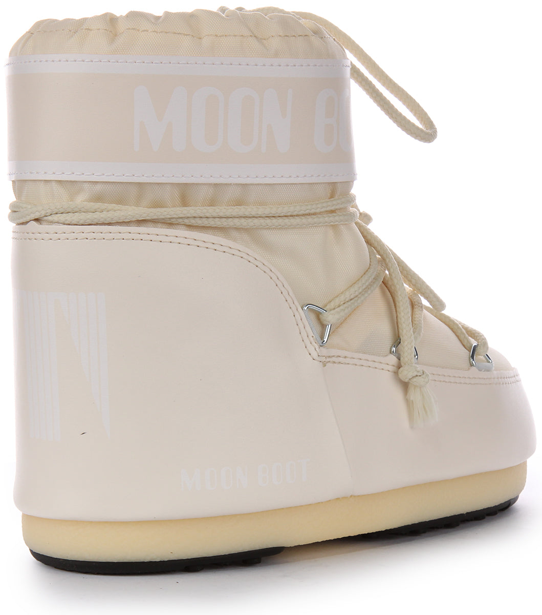 Moon Boot Icon Low Nylon In Cream For Women