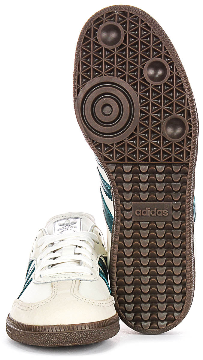 Adidas Samba OG Cream Green | Womens 3 Stripes Retro 70S Trainer 4feetshoes Adidas Samba OG Cream Green | Womens 3 Stripes Retro 70S Trainer 4feetshoes