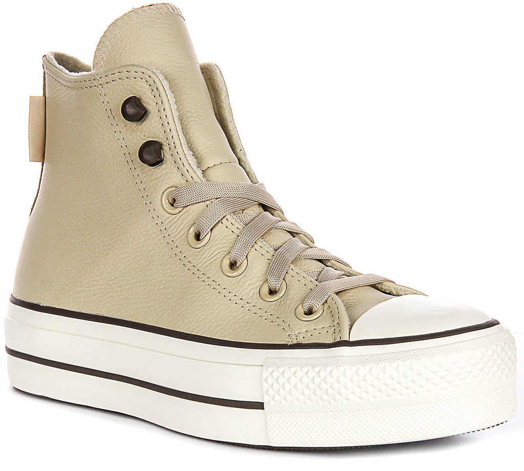 Marron Converse Haute Bicolore Converse Chuck Taylor All Star